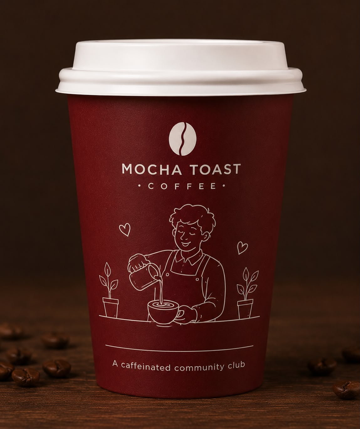 Mocha Toast Brand Logo Card